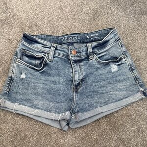 Arizona Jean Company Women's Distressed Blue Jean Shorts